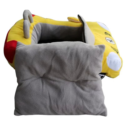 70x50cm Car Shape Luxury Dog Cat Bed Warm Pet Teddy Warm Sofa Puppy Nest Cushion Kitten Winter Fashion Padded Kennel With Mat