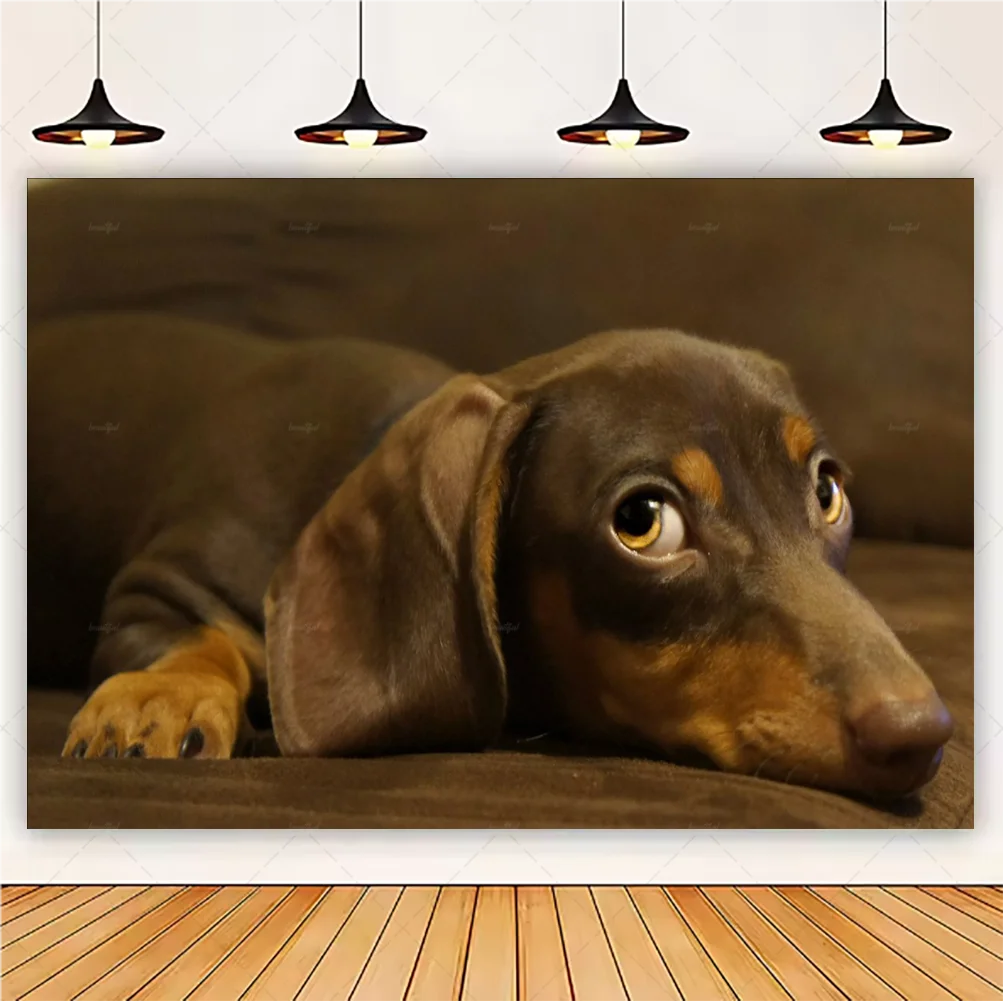 Cute Dachshund Theme Birthday Party Decorations Lovely Puppy Backdrop Cake Insert Banner Balloon Baby Shower Supplies Child Gift
