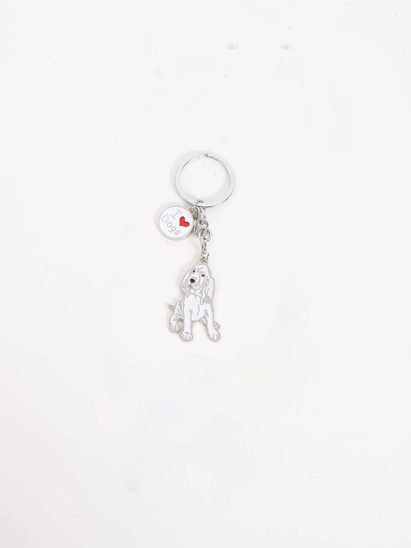Pet dog car keychain pendant creative metal accessories key ring holiday gifts