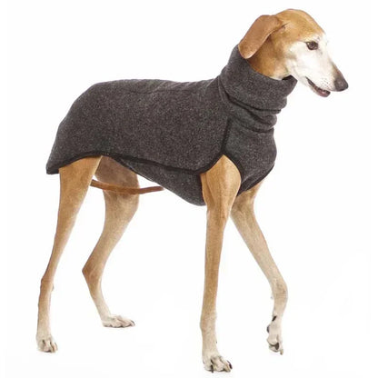 the FROSTGUARD HIGH-NECK COAT - High Collar Pet Clothes for Medium/Large Dogs, Winter Warm Big Dog Coat, Pharaoh Hound, Great Dane Pullovers, Mascotas Supplies