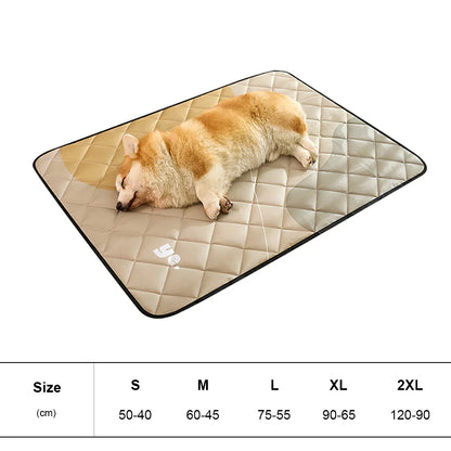 Foldable Dog Cat  Bed for Large Medium Small Pets – Portable & Space-Saving Pet Mat Soft Washable Cushion with Non-Slip Bottom