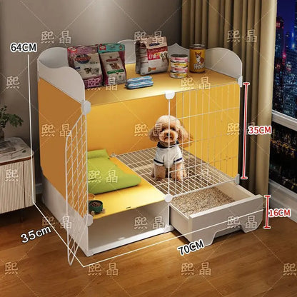 Kennel Luxury Large Space With Villa Dog Cage Small Dog Separation