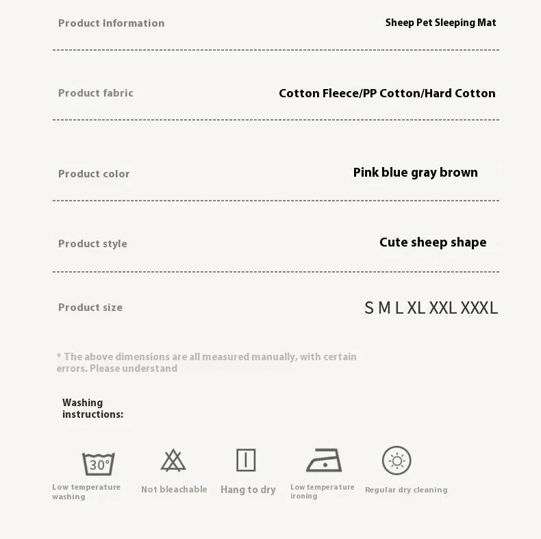 New Cute Cloud Sheep Mimi Mat, Cat and Dog Universal Cute Warm Winter Mat, Pet Mattress, Cat Winter Mattress, Pet Sofa