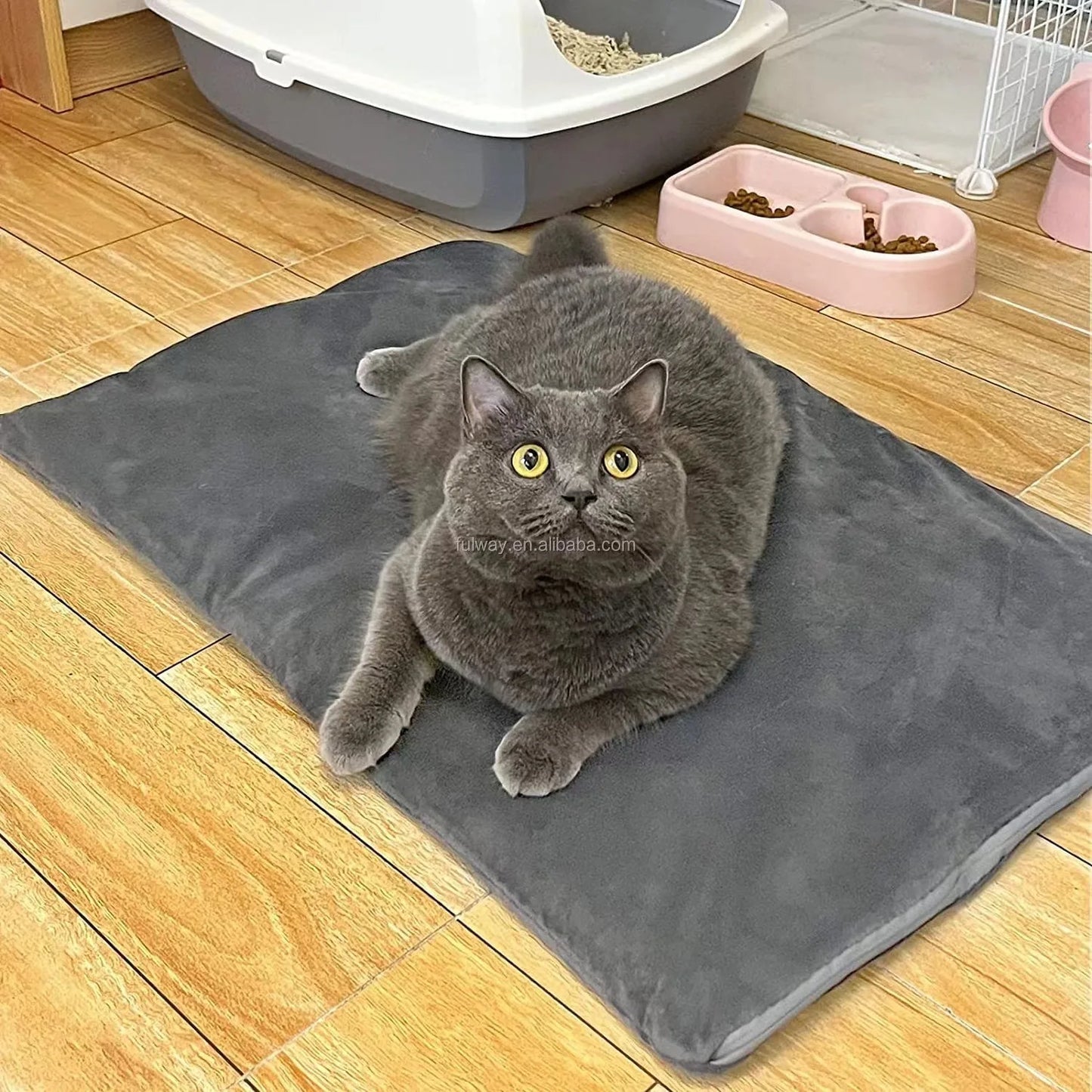 Waterproof Pet Heating Pad - EU & US Standard Electric Warm Mat for Cats and Dogs Waterproof Electric Pet Warmer