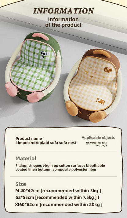 Four Seasons Universal Pet Nests Thickened and High Sand Hair Nest Cat Bed Dog Nests Wear-resistant Dog Mat Cat Nest Pet Product