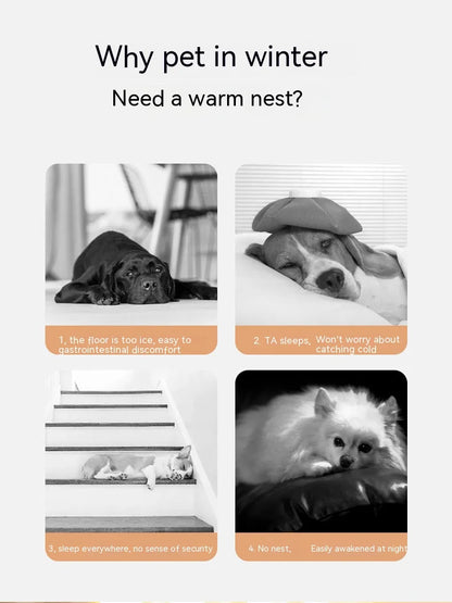 Big Dog Nest Winter Warm Dog House Removable and Washable Dog Bed Seasonal Large Dog House Type Pet Sleeping Supplies, Cat Nest