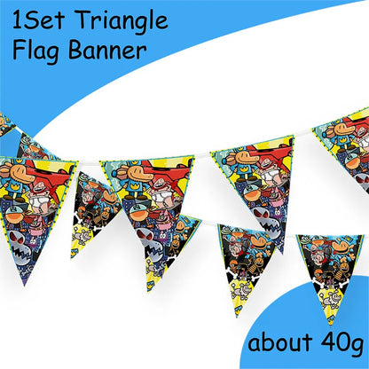 Dog Man Plate Napkin Cups Dog Man Party Supplies Balloons Kids Birthday Party Decoration Baby Shower Girl Kid Birthday Supplies