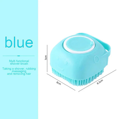 Silica Gel Dog Paws Cleaner Grooming Bathroom Puppy Sprayer Bathtub for Dogs Soft Pet Accessories Brush Safety Multifunction