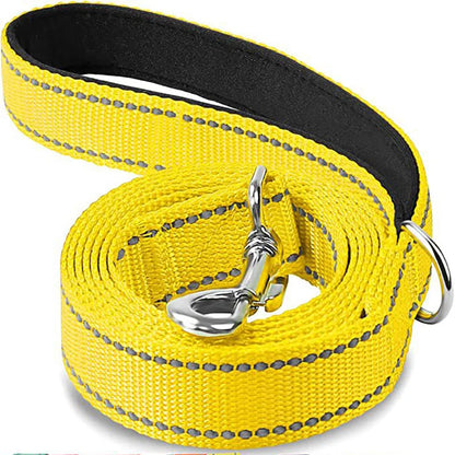 the MOONSTRIDE REFLECTIVE ROPE - Night Reflection Dog/Pet Towing Rope, 1.2/1.5/1.8m Guard Rope, Pet Walking Training Leash, Cats/Dogs Harness Collar Lead Strap