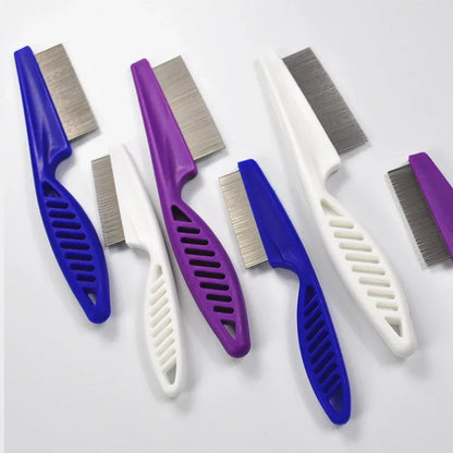 the FLEA REMOVER COMB - Gentle Nits Flea Eggs Remover Brush for Small Dog, Fine Toothed Pet Puppy Eye/Belly Comb, Untangling Cat Hairs Product