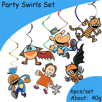 Dog Man Plate Napkin Cups Dog Man Party Supplies Balloons Kids Birthday Party Decoration Baby Shower Girl Kid Birthday Supplies