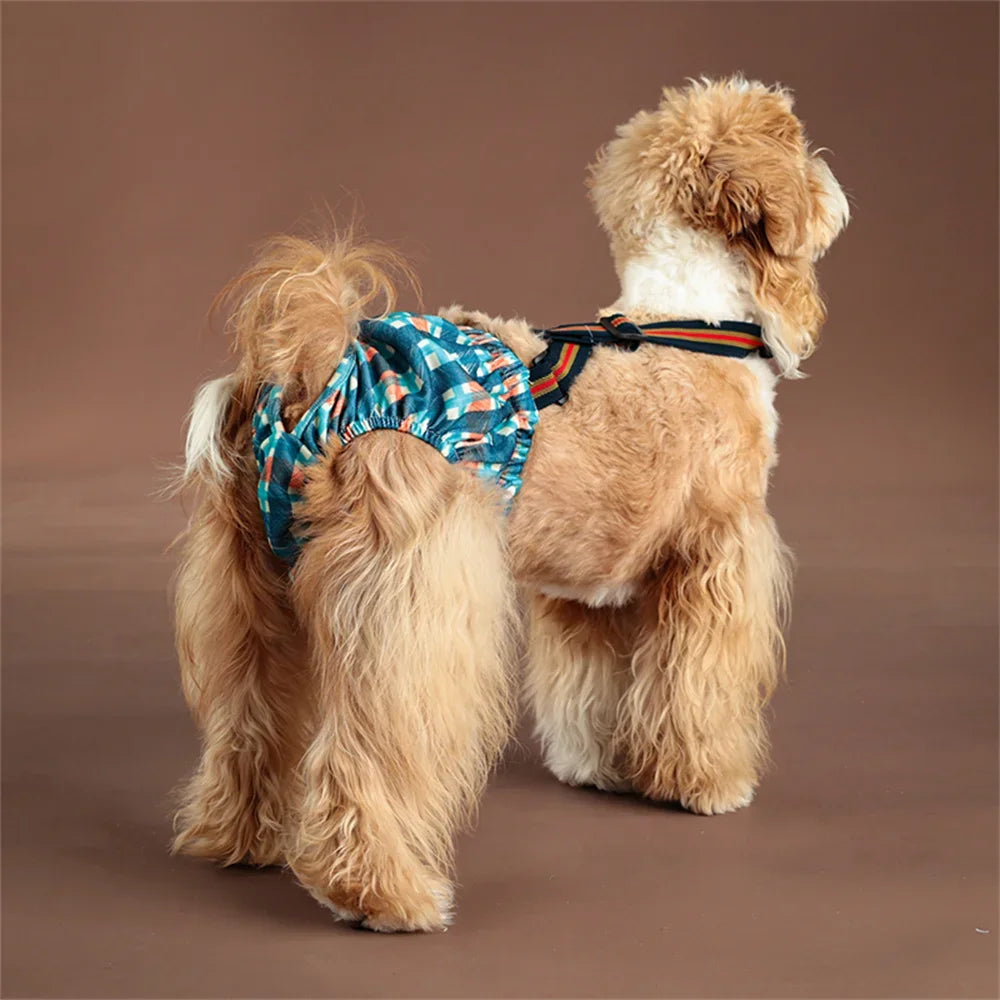 Washable Big Dog Diapers Female for Small Medium Dogs Reusable Pet Physiological Pants Labrador Shorts mascotas Period Panties