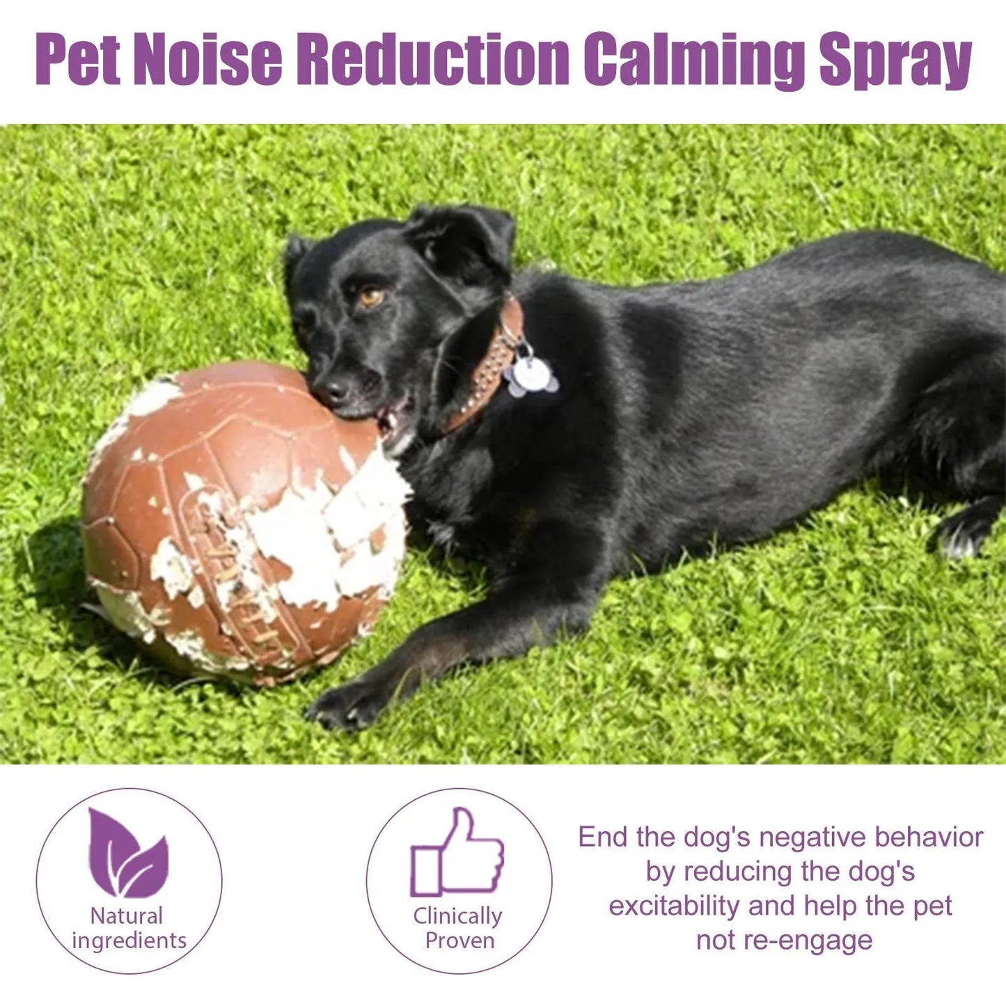 the CALMING SPRAY - 50ml Pet Relaxants, Dog Noise Reduction, Calming Spray for Barking Restless, End the Dog's Negative Behavior, Pet Health Supplies