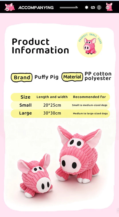 HOOPET Plush Squeaky Dog Toys with Crackling Paper Sound, Chew Resistant Soft Puppy Chew Toys for Boredom Relief