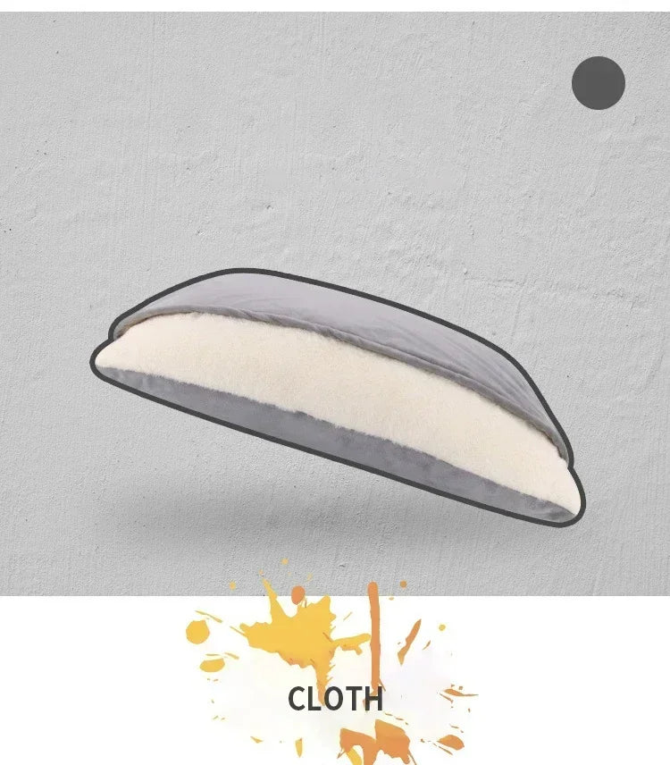 Winter Warm Pet Bed Washable - Bite-Resistant Dogs Kennel Removable Puppy Sofa Cushion Plush Cat Mat for Large Pet Sleeping Bag