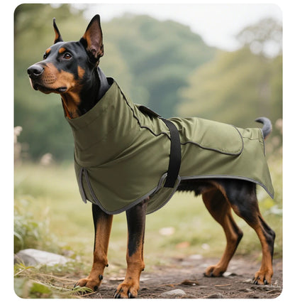 the HYDROHOUND WEATHER GUARD - Large Dog Pet Windbreaker, Dog Raincoat, Pet Storm Coat, Waterproof/Outdoor, Pet Outdoor Waterproof Clothes, Pets Raincoat Accessories