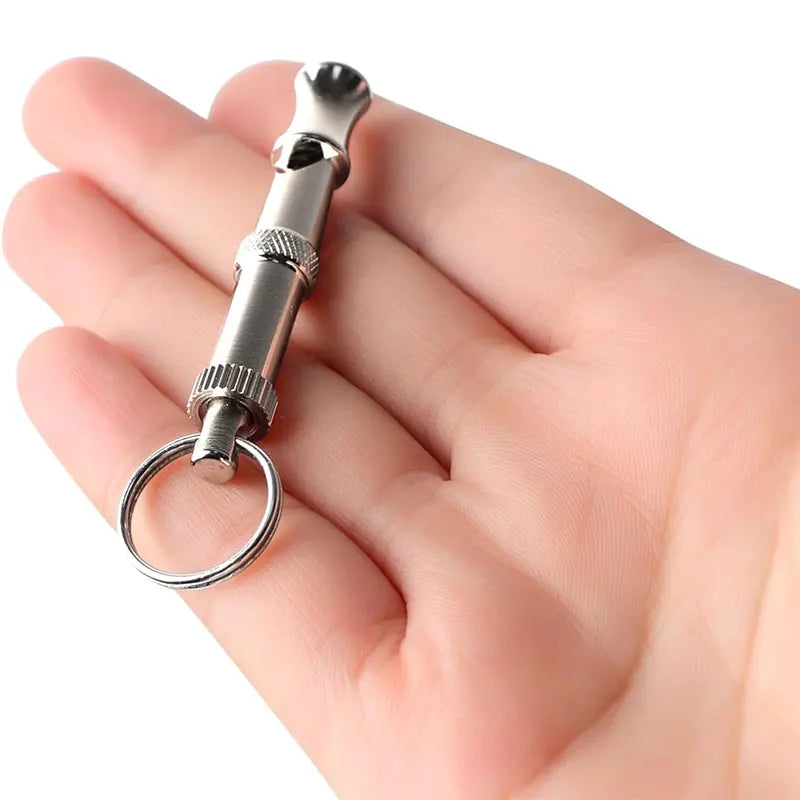 1/2Pcs Dog Whistle To Stop Barking, Adjustable Sound Pitch Dog Whistle With Keychain, Professional Recall Pet Puppy Cat Dog