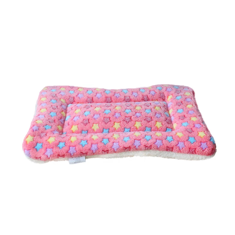 Dog Bed Thickened Dog Mat Pet Cat Soft Fleece Pad Blanket Bed Mat Cushion Home Washable Rug Keep Warm Pet Supplies cama perro
