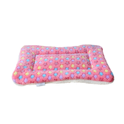 Dog Bed Thickened Dog Mat Pet Cat Soft Fleece Pad Blanket Bed Mat Cushion Home Washable Rug Keep Warm Pet Supplies cama perro