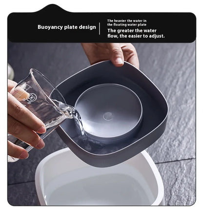 Anti-Splash Pet Water Bowl - No Mess Drinking Dish for Cats & Dogs with Floating Design Keeps Chin Dry Easy Clean