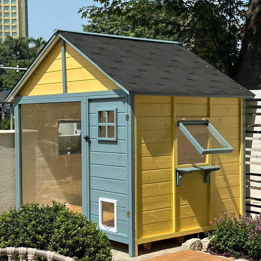 Outdoor chalet preservative wood garden house kindergarten toy simple tool room mobile flower room outdoor dog house