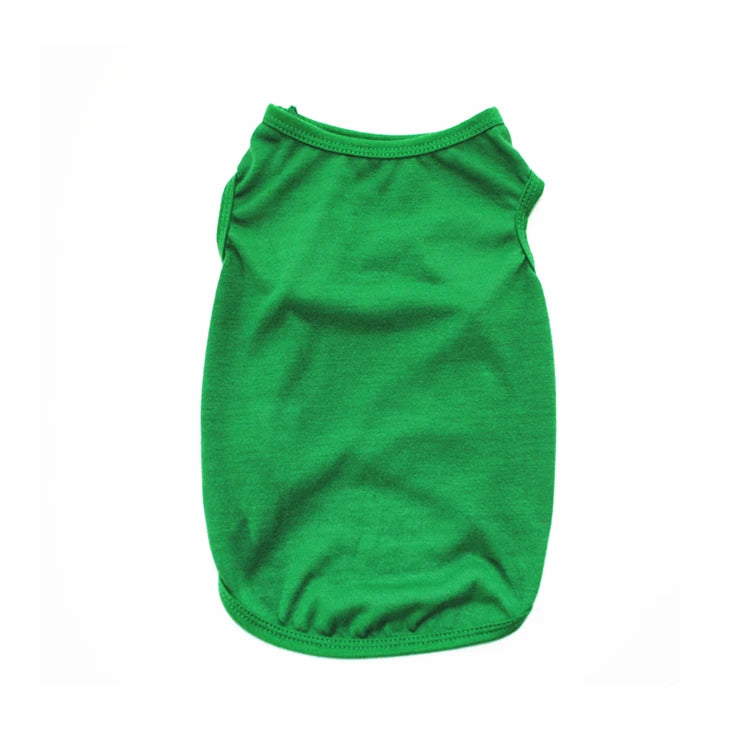 Solid Color Dog Shirts Breathable Pet T-Shirts for Small to Large Dogs - Stretchy, Durable, Ideal for All Seasons and Holidays