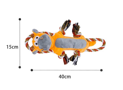 New Sell Well Plush Dog Toy Animals Shape Bite Resistant Squeaky Toys Corduroy Dog Toys For Small Large Dogs Puppy Pets Toys