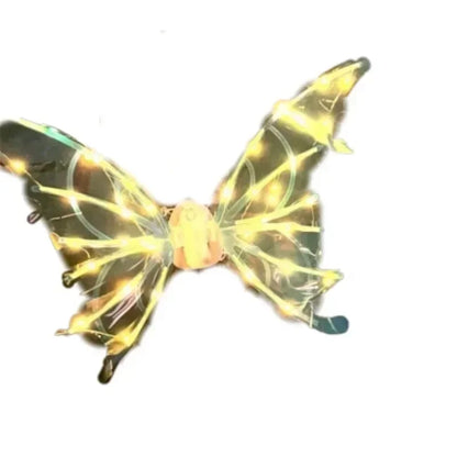 the GLOW WINGS - Dog Butterfly Wings, Pet Glowing Wings, Puppy Summer Clothes, Decorative Samoyed/Husky Medium Dogs