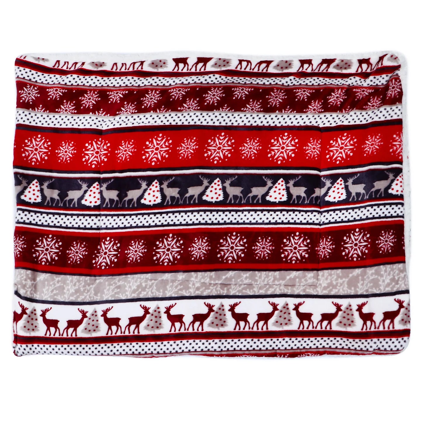 Pet Blanket Warm Thickened Flannel Mat Indoor Outdoor Dog Cat Sleeping Cushion Bed for Winter Soft Comfortable Easy Clean