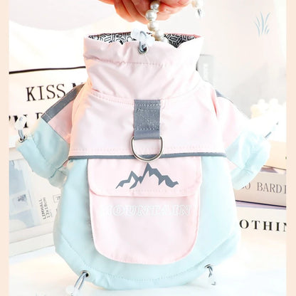 the ICESHIELD 3-PROOF OUTDOOR DOG JACKET - 2025 Thick Waterproof Dog Winter Coat, 3-Proof Warm Outdoor Jacket for Small Dogs, Cold-Resistant Pet Clothing