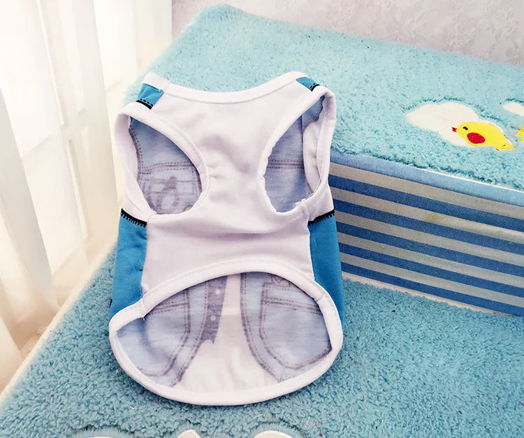 Pet Dog Clothes Cartoon Clothing Puppy Dogs Soft Vests Summer Shirt Casual T-Shirt for Small Pet Supplies