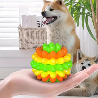 TPR Pet Dog Chew Toy Bite-Resistant Pet Ball Toy for Small Medium Dogs Durable Puppy Teeth Grinding Cleaning Toys Dog Accessorie