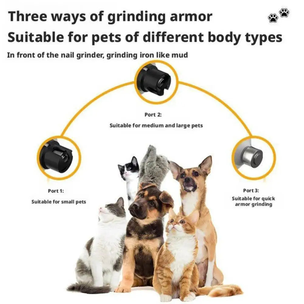 the PAWTRIM RECHARGE PRO - New Electric Nail Clippers for Dog, Nail Grinders, Rechargeable USB Charging, Pet Quiet Cat/Dog Paws Nail Grooming, Trimmer Tools
