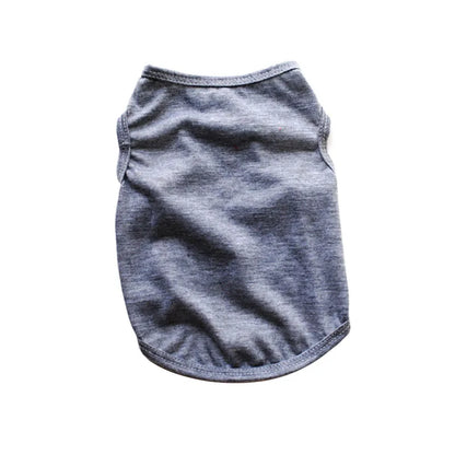 Solid Color Dog Shirts Breathable Pet T-Shirts for Small to Large Dogs - Stretchy, Durable, Ideal for All Seasons and Holidays