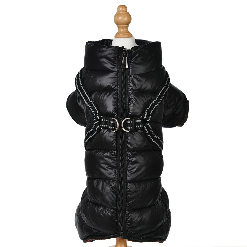 Winter Pet Jumpsuit Soft Warm Puppy Jacket Coat For Small Dogs Cats Zipper Solid Apparel Chihuahua French Bulldog Sphynx Costume