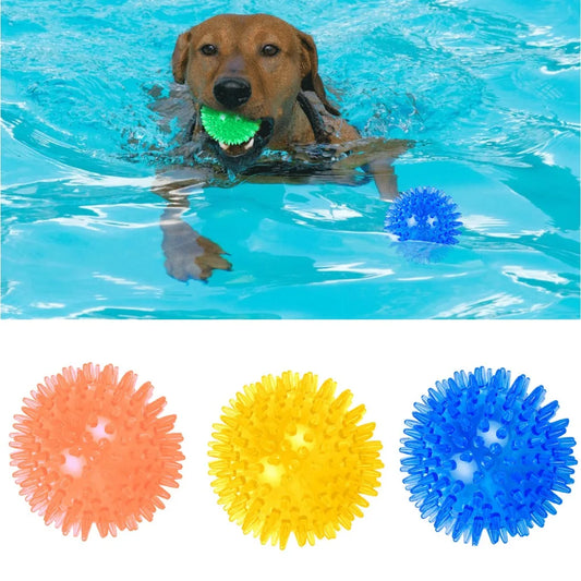 ThornyTreat Dental Ball™ | Squeaky TPR Teeth-Cleaning Dog Toy | Dog Paw Clothing
