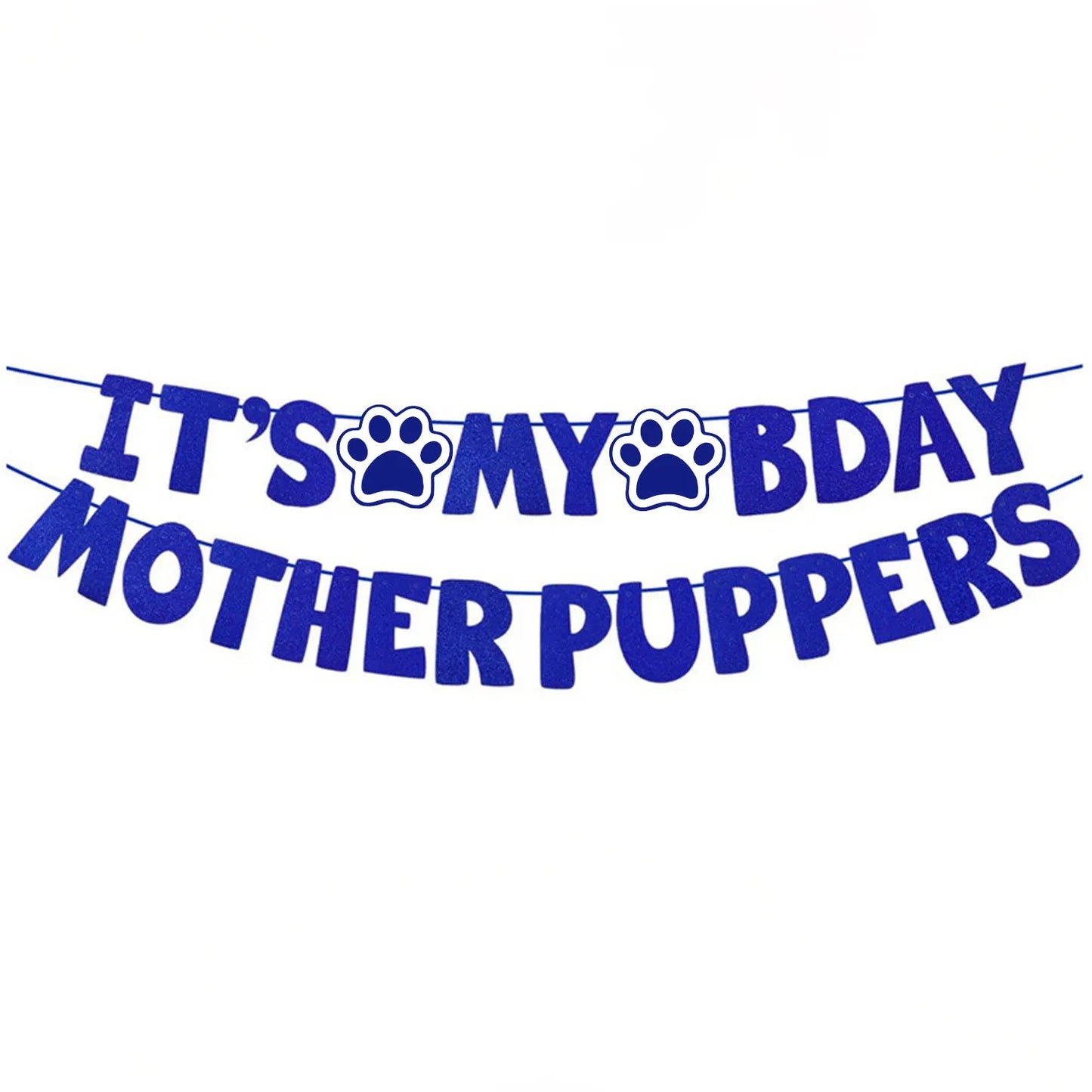 Dog Birthday Party Kit - Bandana, Hat, Bow Tie & Bday Banner for Small Dogs, Puppy Decor with It’s My Bday Signs Boy/Girl