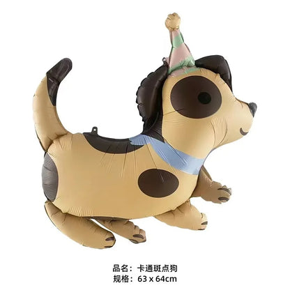 Dog Balloon Dog Birthday Balloon Cute puppy Foil Mylar Balloons for Kids dog themed Birthday Baby Shower Pet Party Decorations
