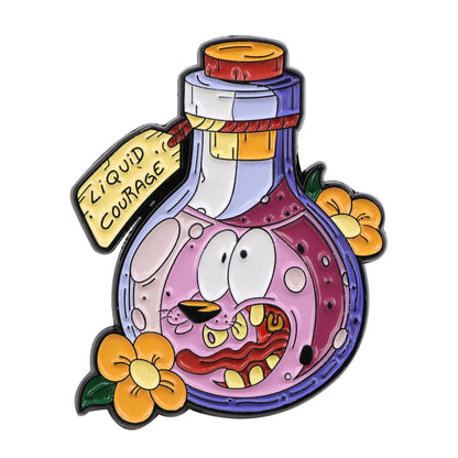 Cowardly Hero Dogs Enamel Pins Anime Figures Badges Metal Lapel Brooch For Backpacks Brooches Fashion Jewelry Accessories Gifts