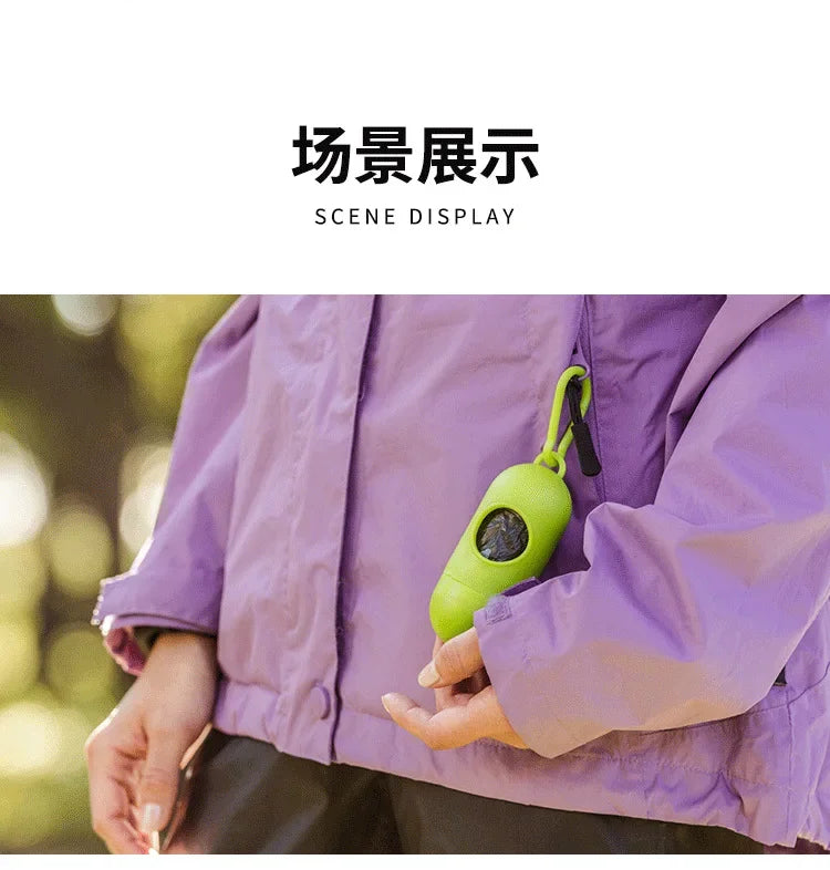 the LED LIGHT POOP BAG DISPENSER - Degradable Dog Poop Bag Dispenser, LED Light Waste Bags Holder, Dispensers Poop Bags Set, Dogs Trash Pets Clean Accessories