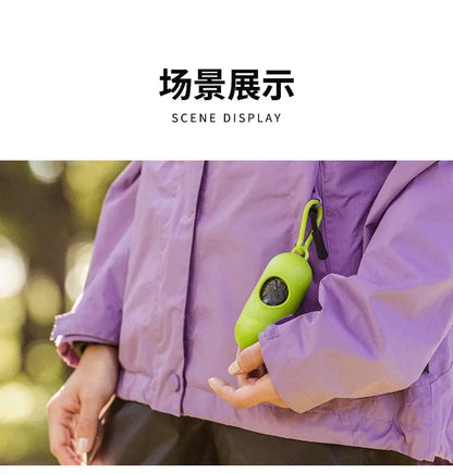 the LED LIGHT POOP BAG DISPENSER - Degradable Dog Poop Bag Dispenser, LED Light Waste Bags Holder, Dispensers Poop Bags Set, Dogs Trash Pets Clean Accessories