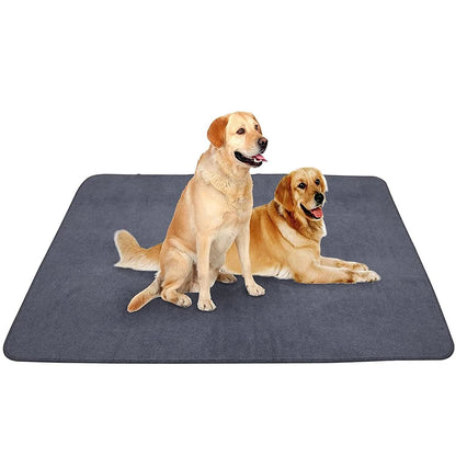 the PAWECO WASHABLE PEE MAT - Washable Dog Pee Pads, 77x107 2Pack, Reusable Whelping Pads, Absorb Dog Mats, Non-Slip Puppy Training Pads for Whelping, Potty Training