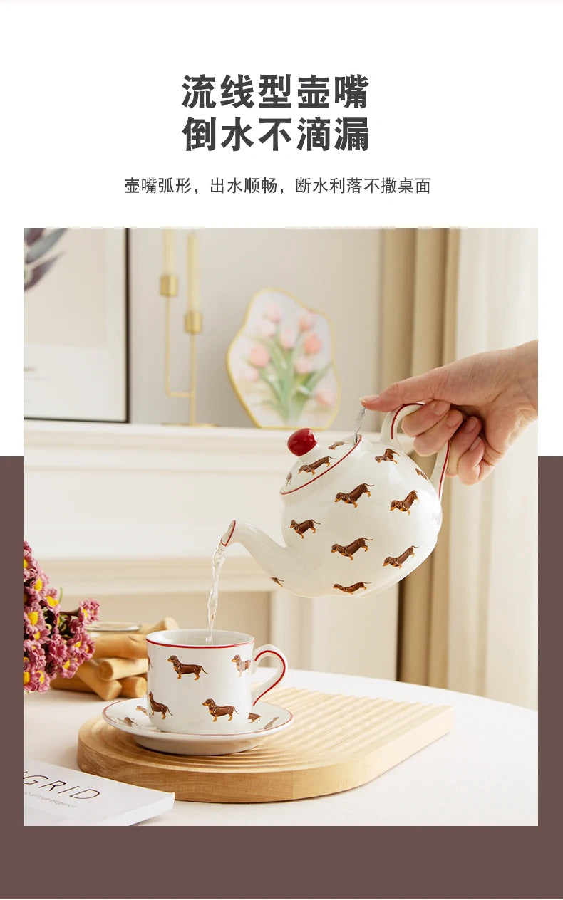 London Pottery 220ML Animal mug dish ceramics coffee cup Unusual tea Pair pottery tea cup set porcelain Cups for girlfriend gift