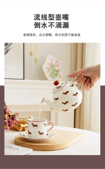 London Pottery 220ML Animal mug dish ceramics coffee cup Unusual tea Pair pottery tea cup set porcelain Cups for girlfriend gift