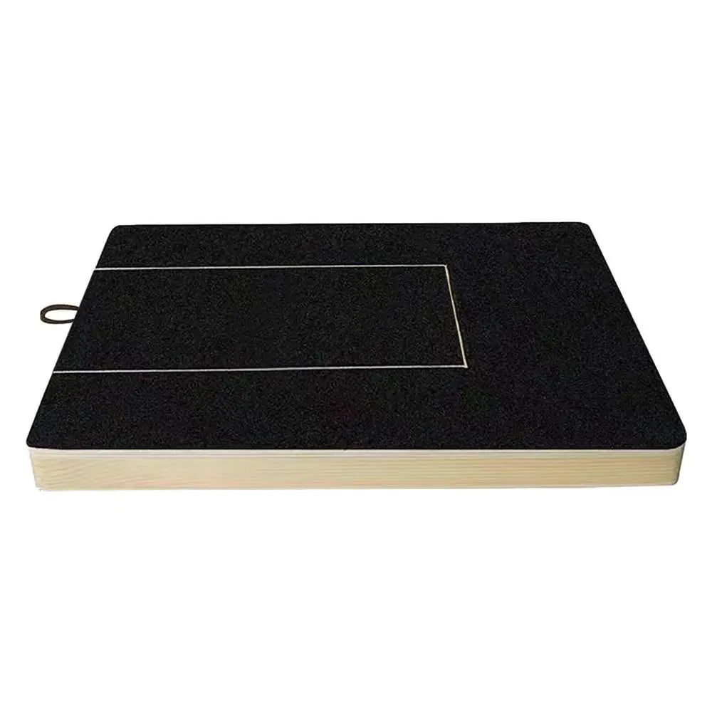 Dog Nail Scratch Board Nail Trim Pad Pull-Out Wooden Pet Scratching Board Toy Built-in Treat Box Dog Sandpaper Board Scratcher