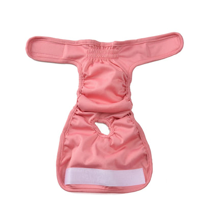3pcs Female Dog Diapers Washable Reusable Doggie Puppy Nappies Physiological Pants Cute Adjustable Pet Sanitary Panties Short