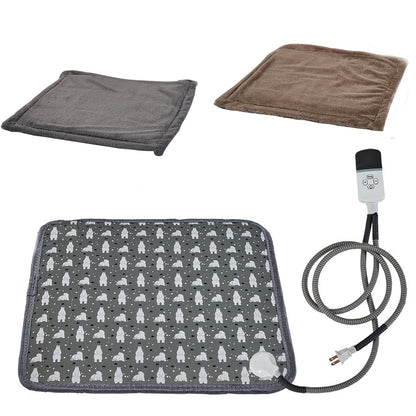 220V 20W Pet Electric Heating Pads Heated Blanket Winter Dog Cats Warmer Mat Sleeping Bed Pet Supplies Washable blanket Mats