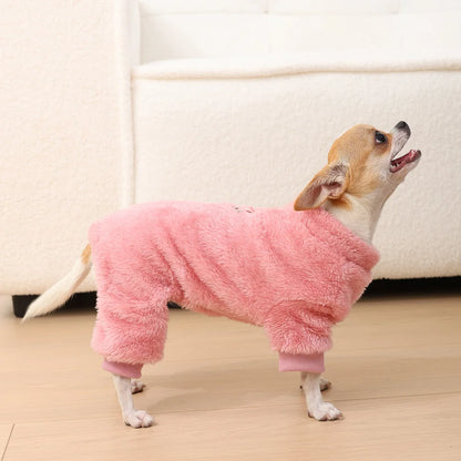 Pet Dog Jumpsuit Cozy Dog Clothes For Small Medium Dogs Cats Autumn Winter Puppy Soft Costumes Chihuahua French Bulldog Clothing
