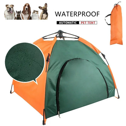 Dog House Tent Cat Bed Pet Cushion Waterproof Automatic Camping Tent Light Weight Cat Kennel Shelter Outdoor Indoor Dog House