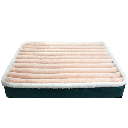 Dog Soft Bed Calming Cat Beds Pet Mattress with Removable Washable Cover Memory Foam Mat Dogs Crate Mats with Non-Slip Bottom
